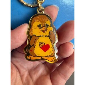 Vintage Care Bear Cousins Cozy Heart Penguin Keychain American Greetings 1980s